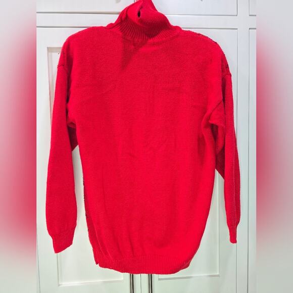 Vintage Westbound Red Sequin Turtleneck Sweater – Size Large - Picture 13 of 16